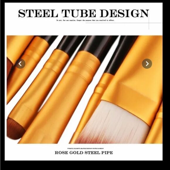 20 piece Make-Up Brush set and Skull Make-Up Bag . I have 1 gold & one black set - Picture 9 of 12